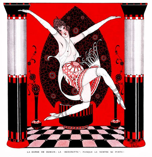 Pin Up - Girl Dancing - Vallee - 1913
