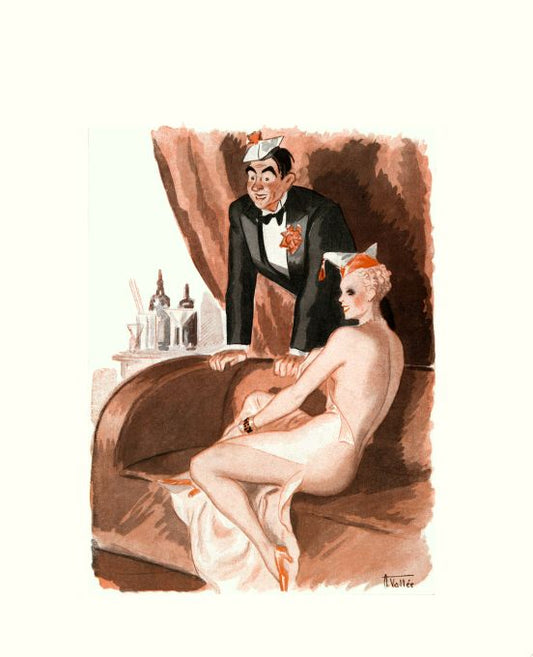 Pin Up - New Year's Couple - Vallee - 1936