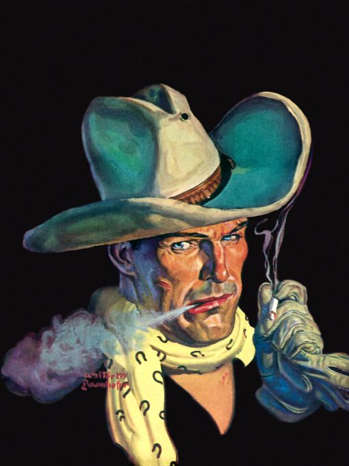 Tough looking cowboy smoking cigarette